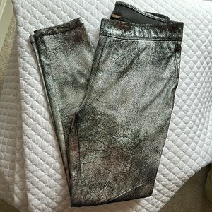 Free People Silver Leggings Pants